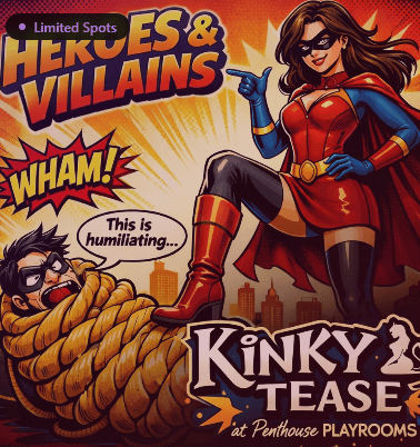 KinkyTease – Heroes & Villains