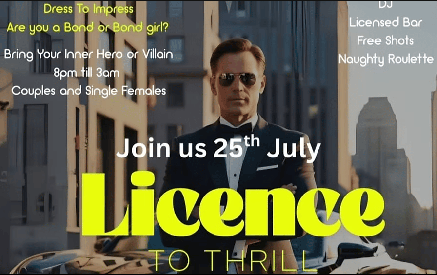 Licensed to Thrill! Couples & Single Ladies Only
