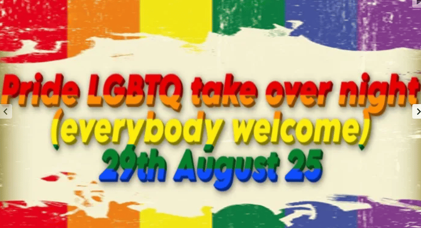 Pride LGBTQ take over night – everybody welcome