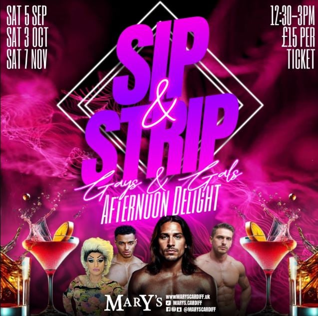 Sip & Strip – An Afternoon for Gays & Gals