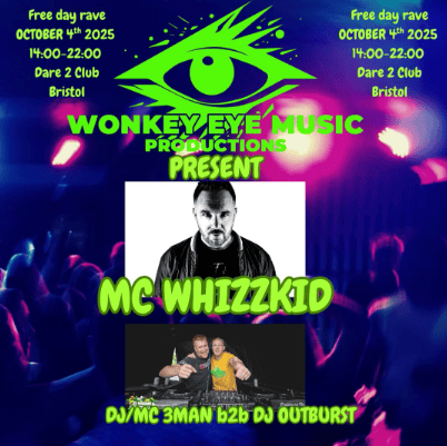 Wonky Eye Music Production Presents Across the spectrum Free Rave Day
